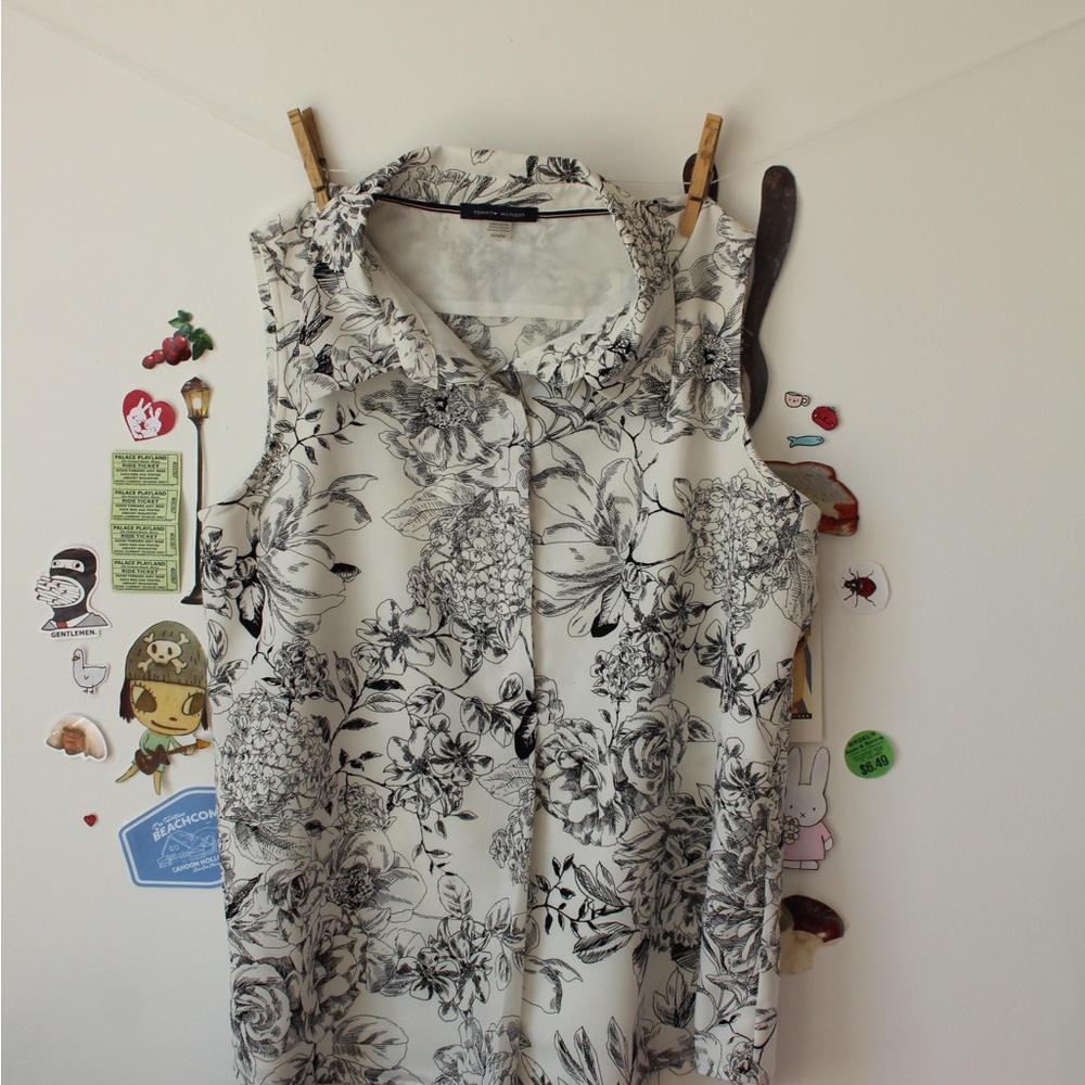 Vintage Tommy Hilfiger Blouse Size Medium Excellent Condition‎ Office Workwear